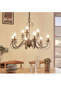 LINDBY 9-light chandelier Caleb in a country house style