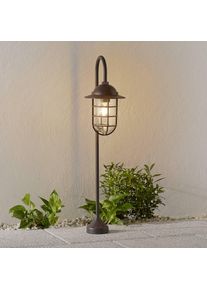 LINDBY Path light Gero in the country style with wreath