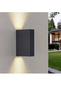 LINDBY Ugar LED outdoor wall light, 4.8 cm up/down