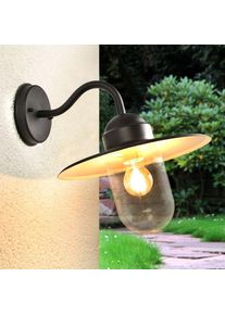 LINDBY Black country house style outdoor wall light Filip