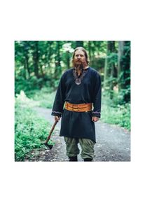 Leonardo Carbone Viking Tunic with embroidery - black XL