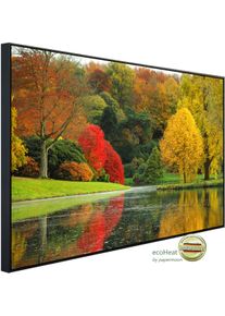 papermoon , Infrarotheizung &raquo;Fluss im Wald&laquo;, sehr angenehme Strahlungsw&auml;rme , bunt