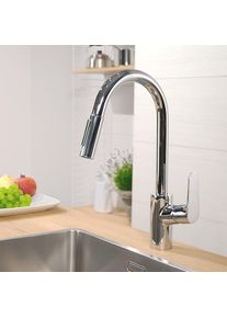 Hansgrohe Focus M41 Robinet de cuisine monocommande avec bec extractible et sBox chrome 73880000
