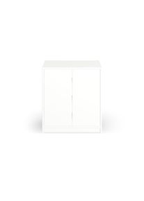 Pickawood White sideboard with hinged door Coated MDF