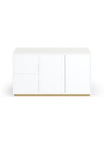 Pickawood Meuble bas scandinave sur mesure MDF mélaminé