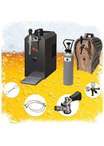 ich-zapfe Complete Set - Biertap JET 30 1-kraans, droogkoeler, 35 liter/uur Thuistap, Bierkoeler met houten vat