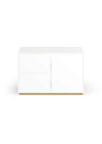 Pickawood Meuble bas scandinave sur mesure MDF mélaminé