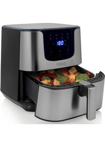 Princess , Hei&szlig;luftfritteuse &raquo;182060, Digitale Deluxe XXL, Edelstahl, 5.5 L, Silber&laquo;, 1700 W, Fassungsverm&ouml;gen 5,5 l , silberfarben