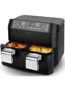 MAXXMEE , Hei&szlig;luftfritteuse &raquo;Doppelkorb&laquo;, 2400 W , schwarz