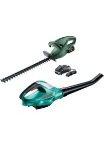 Bosch Gardentools , Akku-Heckenschere »EasyHedgeCut 18-45«, (Set), mit Akku-Laubbläser ALB 18 LI , grün