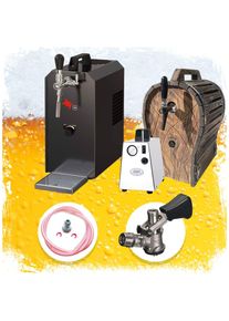 ich-zapfe Complete Set - Biertap JET 30 1-kraans, droogkoeler, 35 liter/uur Thuistap, Bierkoeler met houten vat
