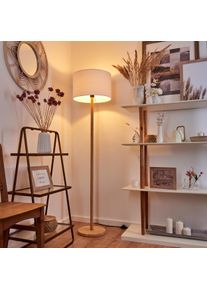 hofstein Akrema Staande lamp Natuurlijke kleuren, Zwart, 1-licht