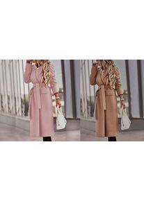 Women's Lapel Fashion Coat - 5 Colours & 6 Sizes