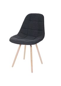 Esszimmerstuhl HWC-A60 II, Stuhl Küchenstuhl, Retro 50er Jahre Design ~ Stoff/Textil dunkelgrau
