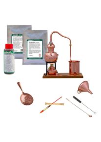 ich-zapfe Complete set Alambiek, Distilleerketel, Distillatie apparaat - Alembic Premium met accessoires en gistingshulp, 0,7L