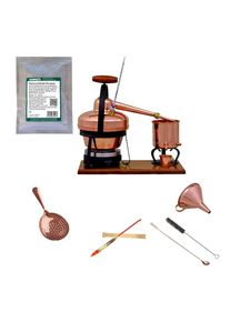 ich-zapfe Complete set Alambiek, Distilleerketel, Distillatie apparaat - Premium met zuivere gist, 1,25L