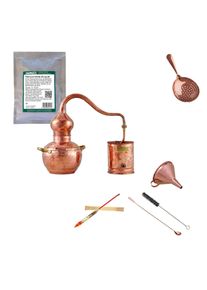 ich-zapfe Ensemble complet Alambic, Distillateur, Appareil distillation - Premium, avec levure pure, 1 litres