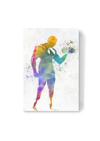 Canvas Print "Paralimpic runner in watercolor-c" artboxONE Wallart