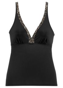 Lascana Haut de tankini Femme noir taille 46