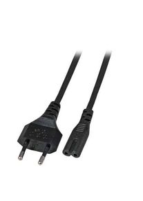Inline Netzkabel C7 auf Typ C (Eurostecker) 2 m