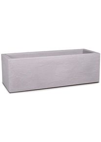 Deuba® Vaso da fiori Grigio sabbia 80x30x27cm