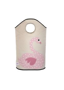 3 Sprouts - Laundry Hamper - Pink Swan