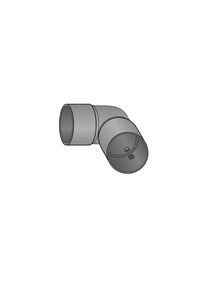 Tube de drainage coude 90° Scheiter, DN 100