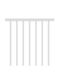 Garde-corps escalier compact Minka Rondo zinc à prix bas