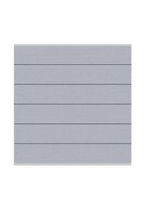 Panneau brise-vue composite, TraumGarten SYSTEM WPC XL gris, profil argent à prix bas