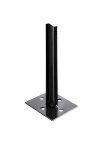 Support de poteau de cl&ocirc;ture Wellker PAN avec platine de vissage, brise-vue d'occultation &agrave; prix bas