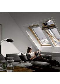 Velux INTEGRA Dachfenster GGL 306921 Elektrofenster Holz klar lack ENERGIE Hitzeschutz, 55x78 cm (CK02)
