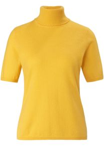 Rollkragen-Pullover aus 100% Premium-Kaschmir Peter Hahn Cashmere gelb