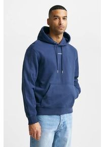 Calvin Klein Jeans Hettegenser Micro Branding Hoodie Blå 2xl Male