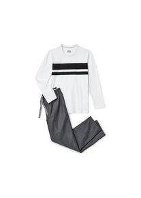 Tchibo - Pyjama mit Chambray-Hose - Schwarz/Meliert - Gr&ouml;&szlig;e: S