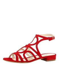 Evita Dames Sandalen met riem rood 34