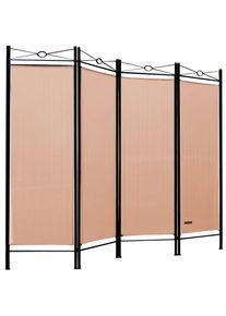 Casaria® Paravent Rose 180x163cm