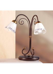 Ceramiche Elegant CARTOCCIO table lamp, 2-bulb