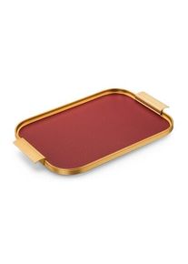 Kaymet London Tablett Aluminium Weinrot