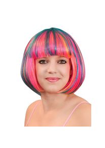 maskworld Bobfrisur Perücke multicolor