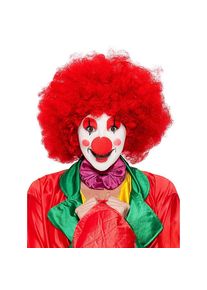 maskworld Rote Wuschelclown Perücke