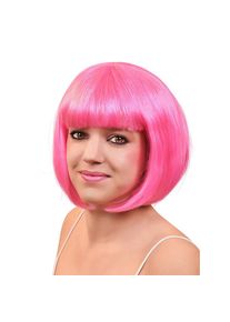 maskworld Bobfrisur Per&uuml;cke pink