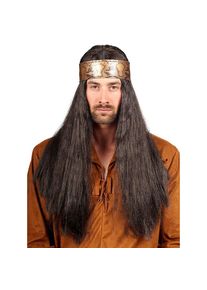 maskworld Perruque Hippie avec bandeau