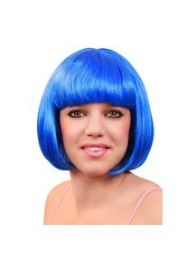 maskworld Bobfrisur Perücke blau