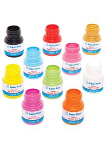 Glass Paint Pots Bumper Pack (Box of 10) Decorate On Glass, Acrylics & More, Dishwasher Resistant