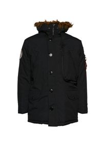 Alpha Industries Heren Winterparka 'Polar' rood / zwart / wit 4XL