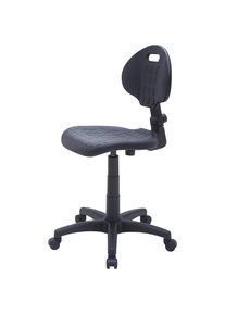 Arbeitsdrehstuhl PRO, mit Rollen, Polyurethan, schwarz