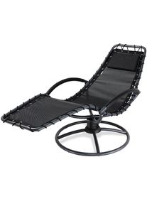 Casaria® Lettino relax a dondolo Eve antracite