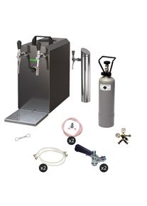 ich-zapfe Complete set - Biertap, Thuistap - STREAM 50 2-linee, 55 liter/u - BLACK EDITION