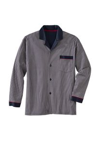 JADO Gentleman-pyjama van interlock, 50 - navy/crème, in Baumwolle