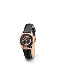 Zegarek damski na skórzanym pasku wysadzany kryształami marki Swarovski® Tchibo